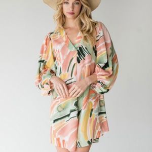 Pastel Water Color Shift Dress